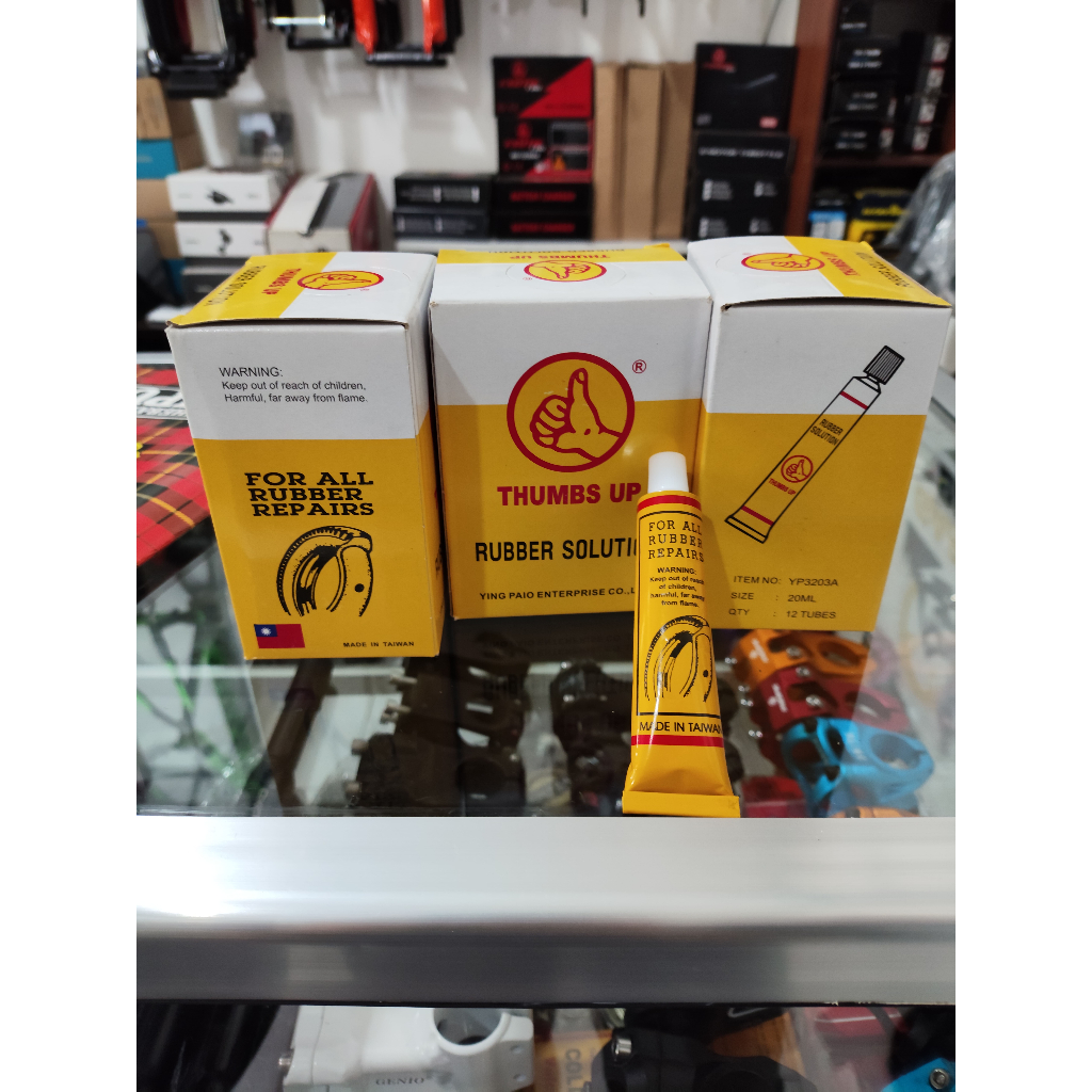 Lem odol Tambal Ban Karet Cacing Tiptop isi 12 pcs 20ML Thumbsup Oles Ban dalam Bukan bakar Sepeda m