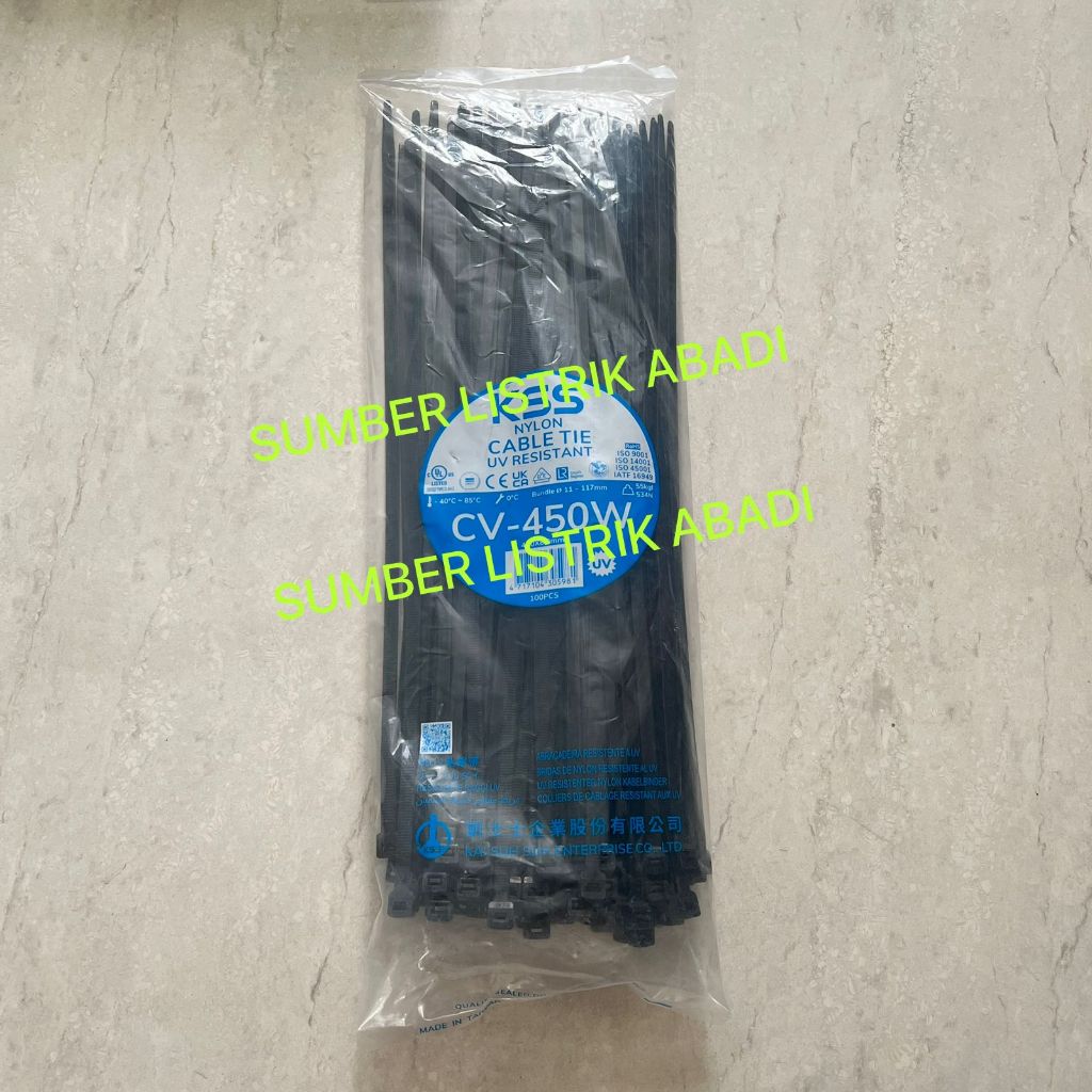 KSS CV-450W UV Resistant / Kabel Ties KSS CV 450W isi 100pcs UV Resistant