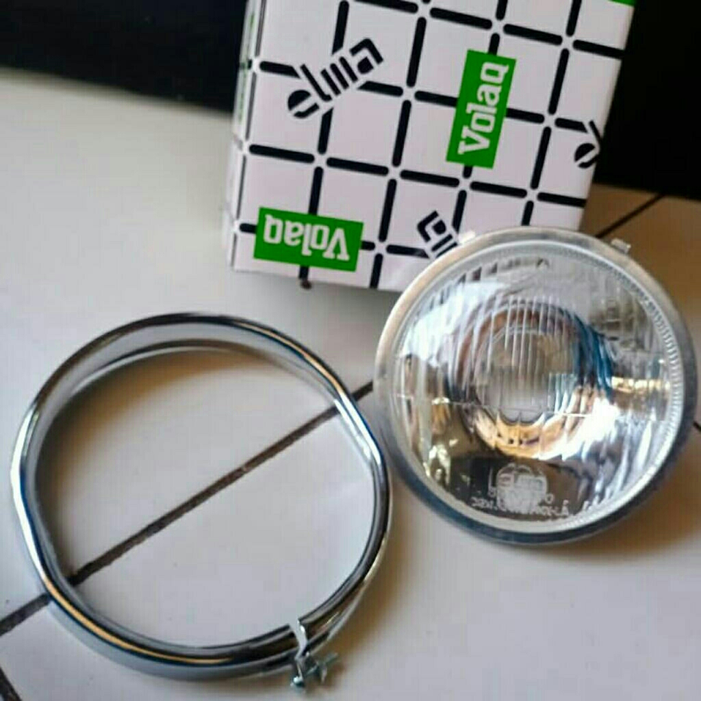Replektor lampu depan vespa super 66 super 73
