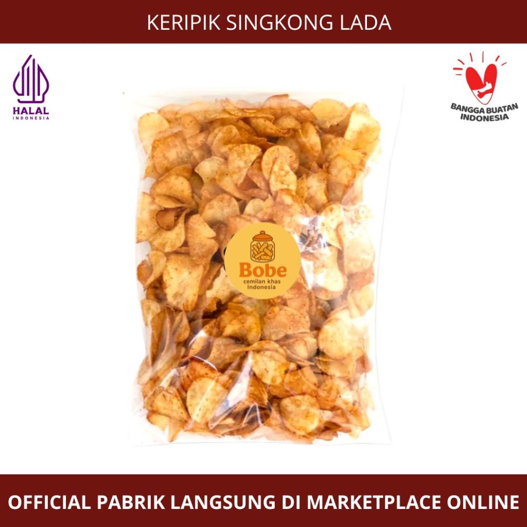 [Toko Kue Bobe] - Keripik Singkong Lada - Snack Kiloan