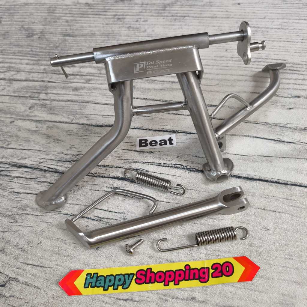 Standar 14 Steinless inox original Standar tengah dan samping inox Scoopy beat vario ukuran 14 Stand