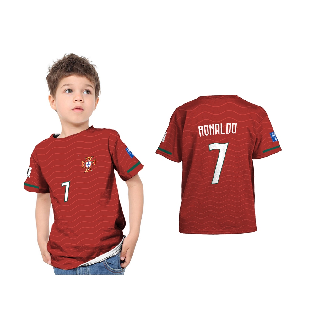 301KIDS - Baju Anak Kaos PORTUGAL 2026 HOME Full Printing Custom