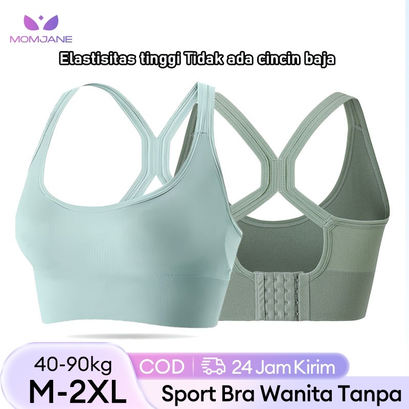 Sport Bra Wanita Tanpa Kawat gym bh  Bra Sport Bra Olahraga Bra Tali Silang 2021