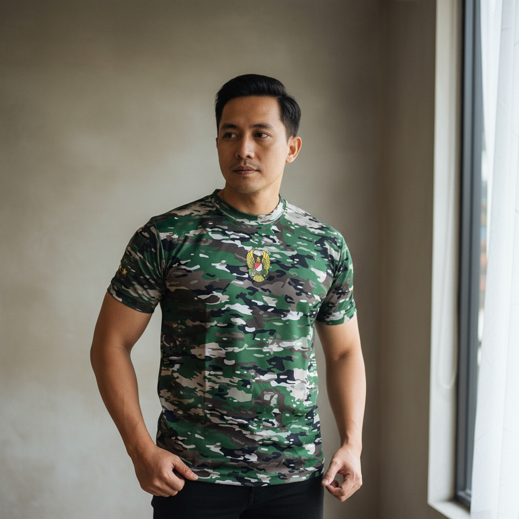 Kaos Kasad Terbaru / Jersey Kasad Baru / Kaos PDL TNI AD Baru / Kaos TNI Multicam / Kaos Loreng Jers
