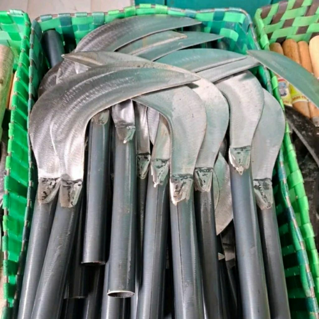 sabit arit baja super bahan gergaji slendang gagang besi