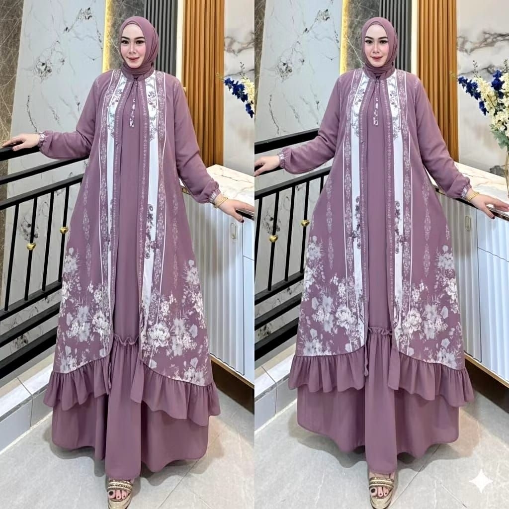 GAMIS DEWASA/GAMIS BAHAN CERUTY BABY DOLL/GAMIS MODEL TERBARU GAMIS MOTIF BUNGA (BISA COD)