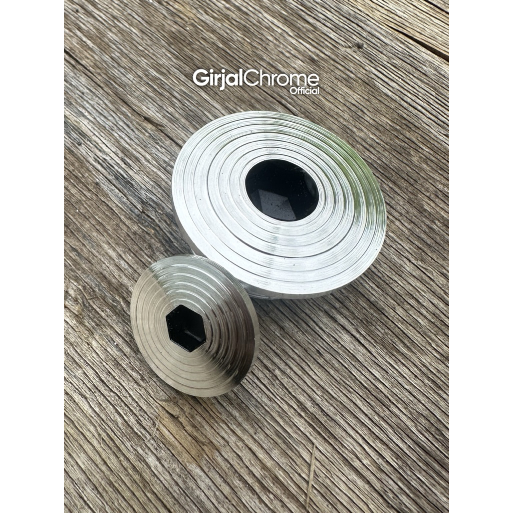 Tutup Magnet Koin Besar Kecil Bubut CNC Gilap PNP GL MP TIGER TIREV TILAM Harga SATU SET