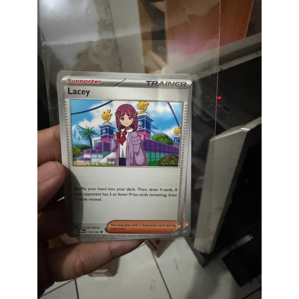 kartu pokemon TCG ori trainer tara, lacey Indonesia