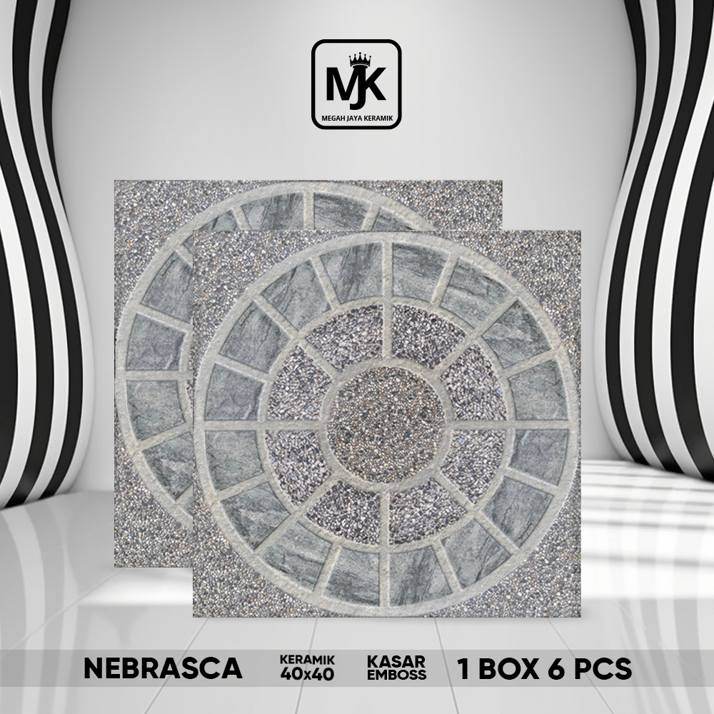 Keramik Kasar Nebrasca Grey 40x 40