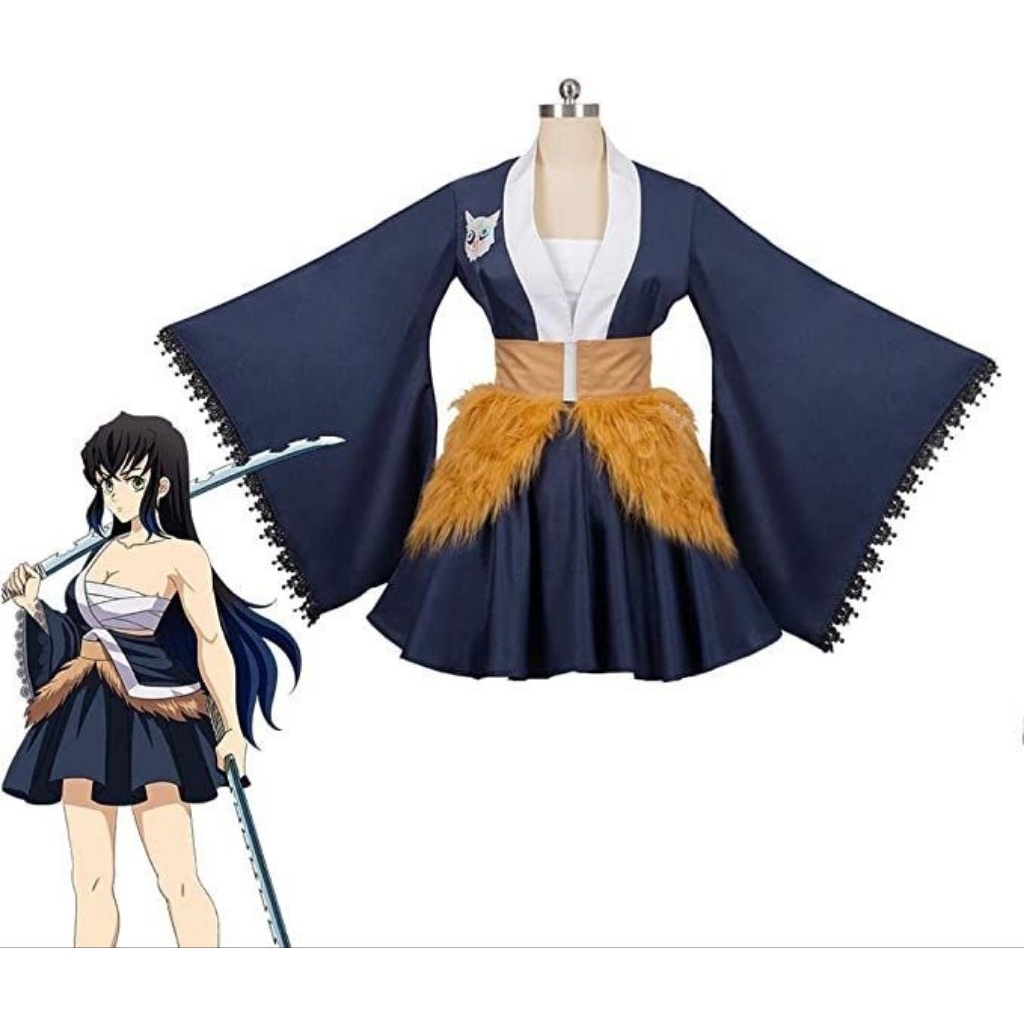 KOSTUM COSPLAY HASHIBIRA INOSUKE FEMALE/KOSTUM INOSUKE VERSI CEWE/INOSUKE KNY