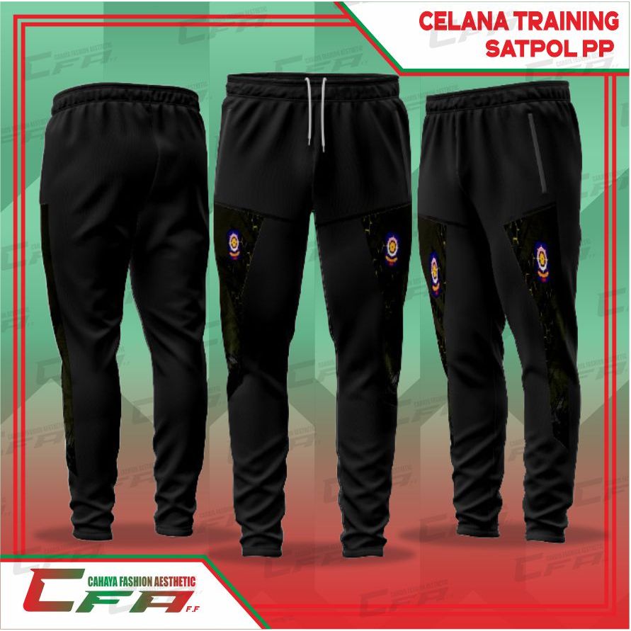 CFA CELANA TRAINING PANJANG TEMA SATPOL PP BAHAN DIADORA STRETCH PREMIUM SPORTY UNISEX
