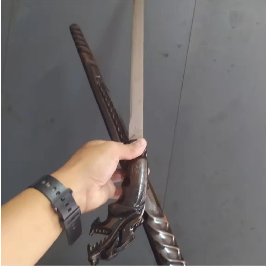 termurah katana pajang motif naga bisa cod