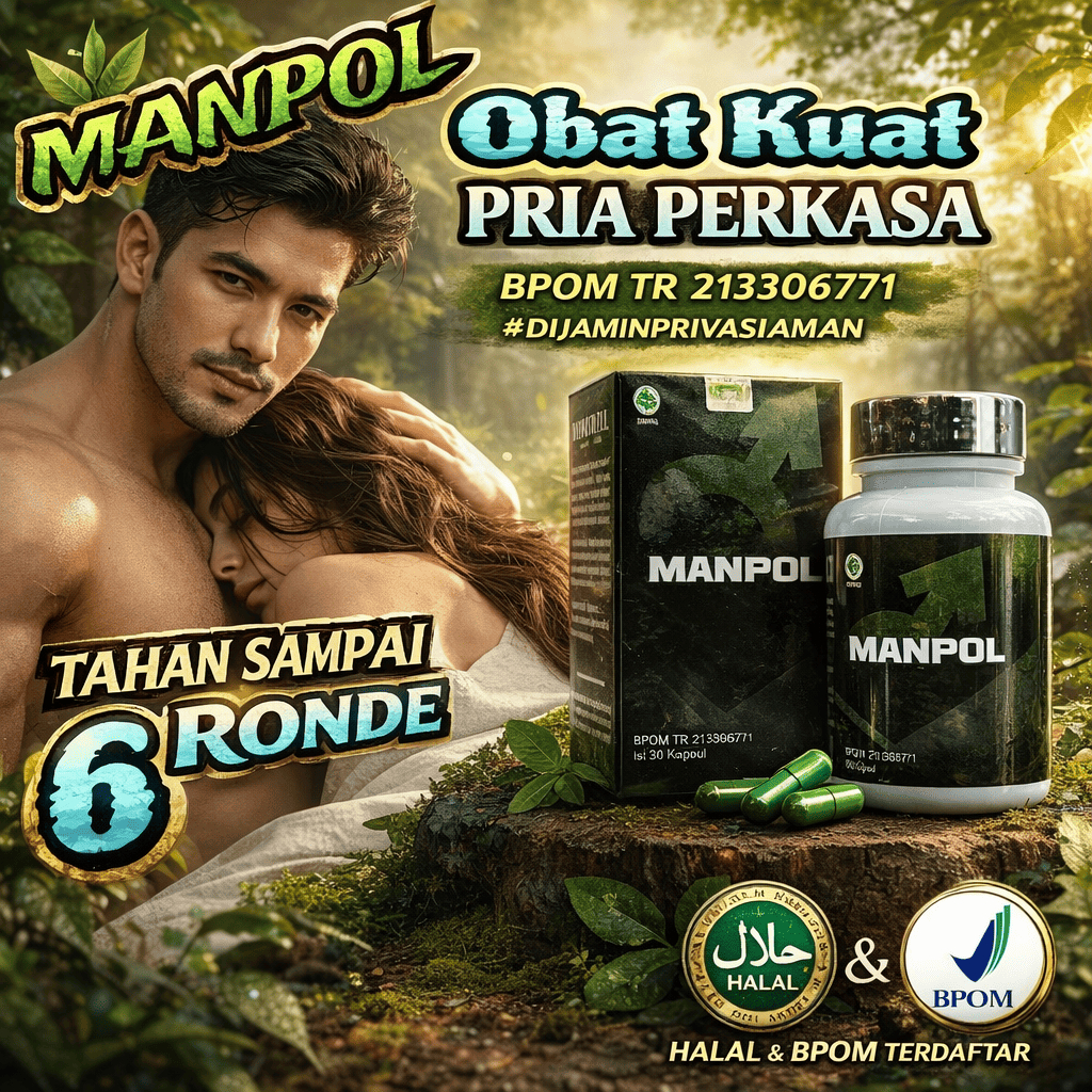 MANPOL ObatKuat Herbal Pria Dewasa Bantu Stamina & Kebugaran Harian HALAL BPOM