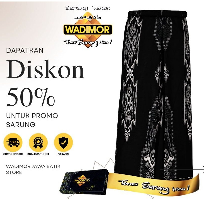 Sarung Wadimor Motif JB Kain Katun Original Premium Sarung Wadimor Jawa Batik Nusantara Adem, Nyaman