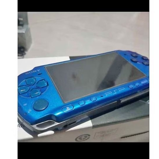 CASING PSP 3000 WARNA BIRU original SONY DEPAN & BELAKANG
