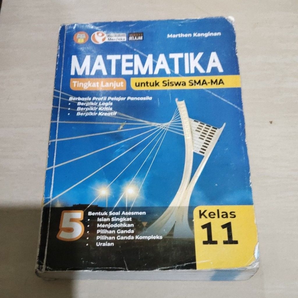 BUKU ORI BUKU MATEMATIKA TINGKAT LANJUT SMA KELAS XI/2/11 PENERBIT YRAMA WIDYA KURIKULUM MERDEKA