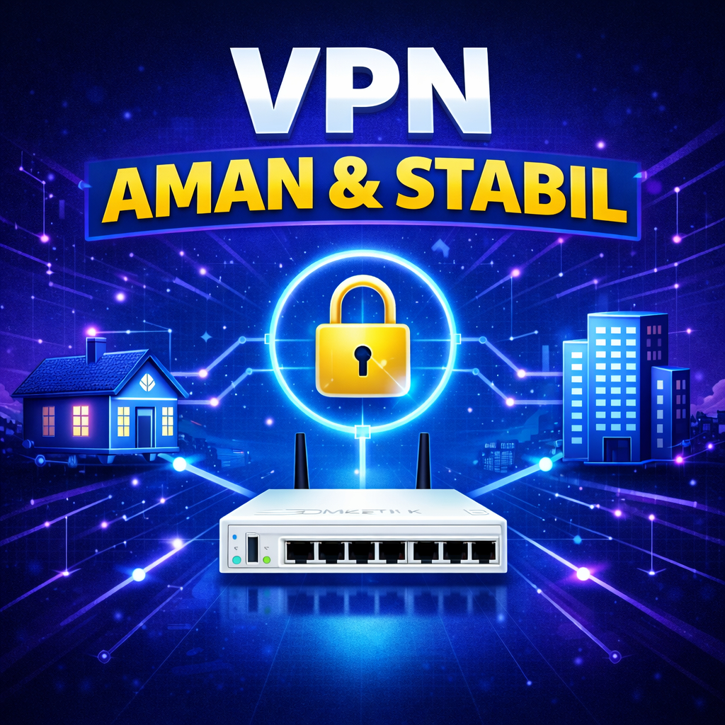 Jasa Setting VPN MikroTik (PPTP, L2TP, OpenVPN) Aman & Stabil