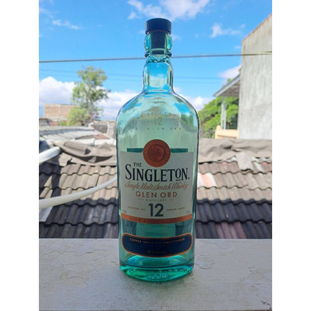Botol minuman kosong pajangan singleton glen ord