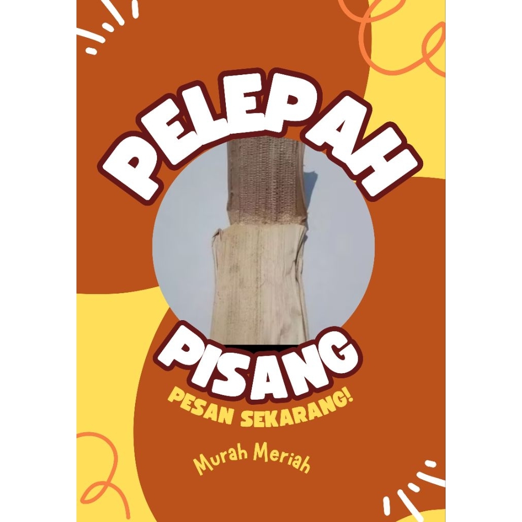 pelepah pisang kering rustic/hiasan/prakarya