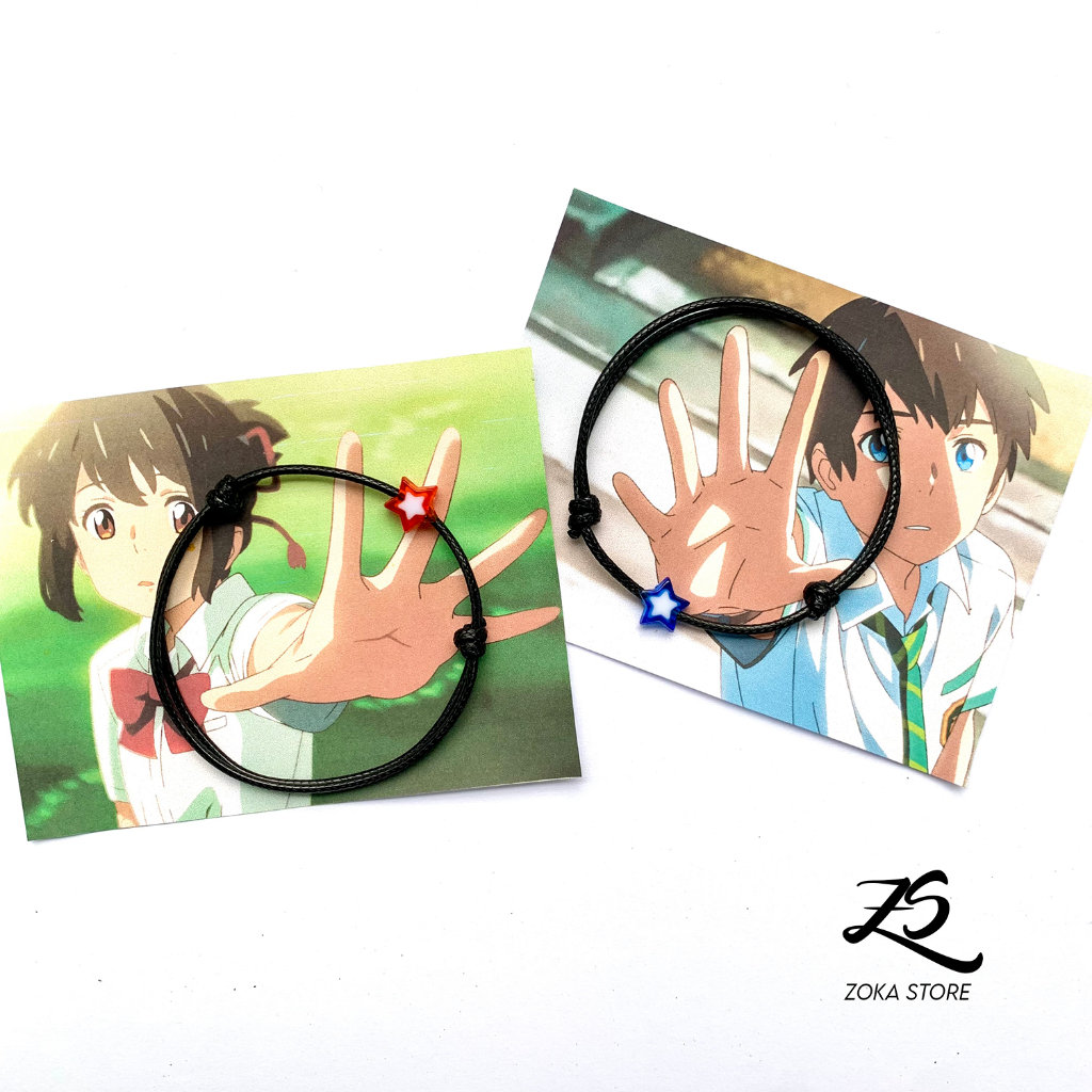 Gelang Couple Anime Kimi No Nawa - Sepasang With Box