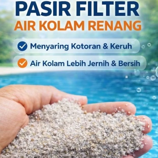 Pasir Filter Air Kolam Renang Media Penjernih Air Kolam Renang