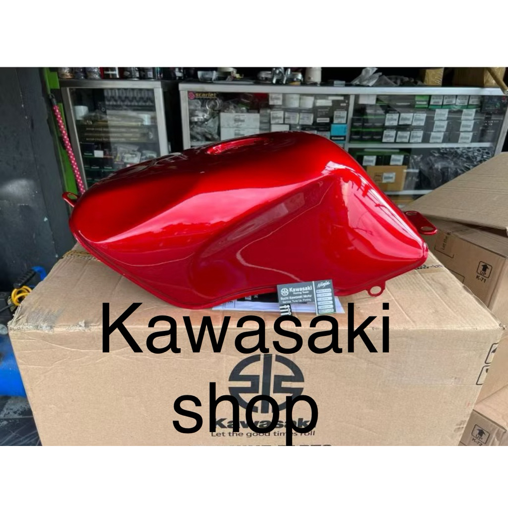 tangki ninja rr old merah maroon original kawasaki