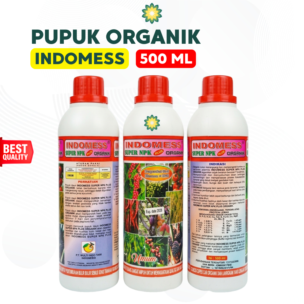 Pupuk Cair Npk Organik 500 ml INDOMESS Super NPK Plus