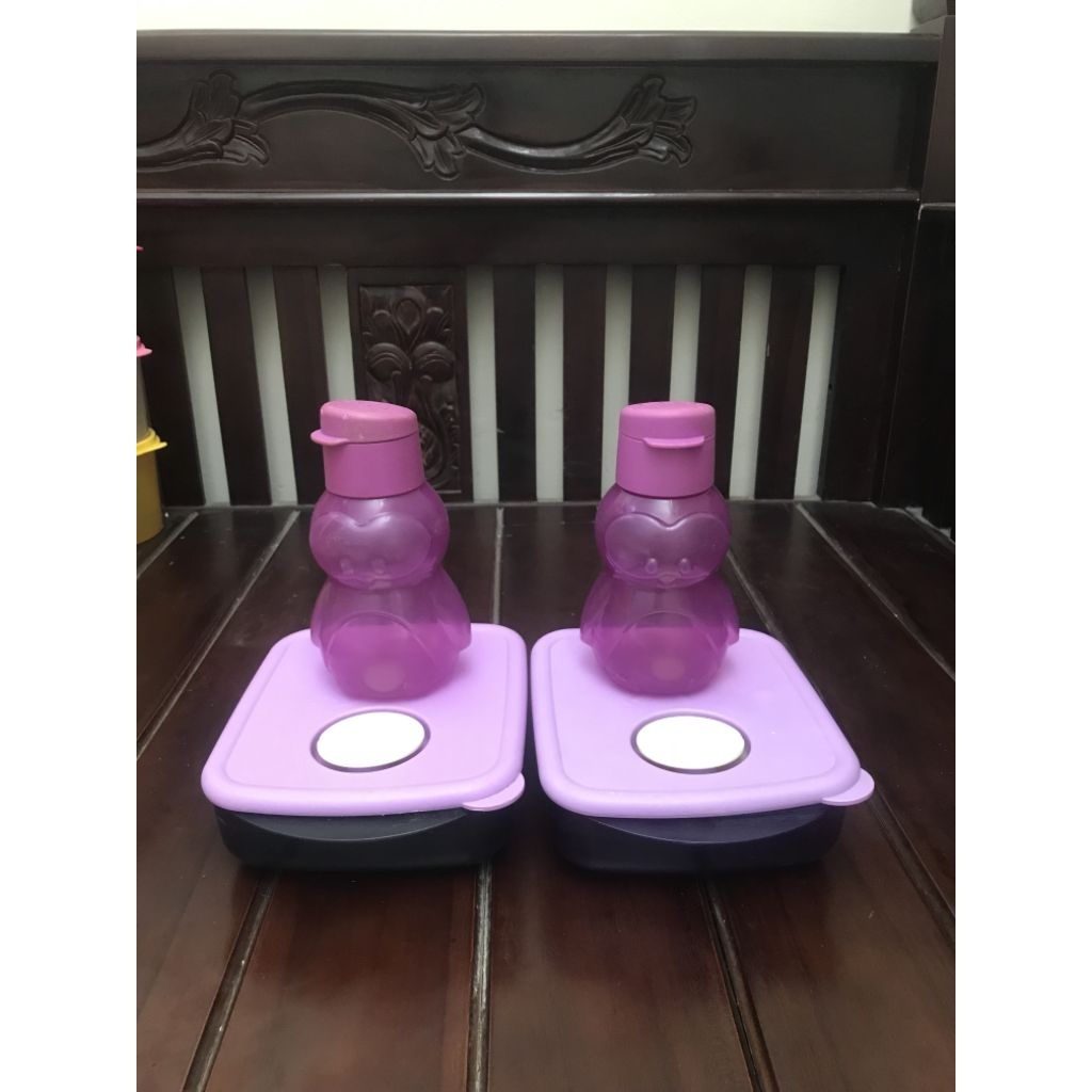 Tempat Bekal Makan Tupperware Original Tempat Kotak Tupperware Warna Ungu