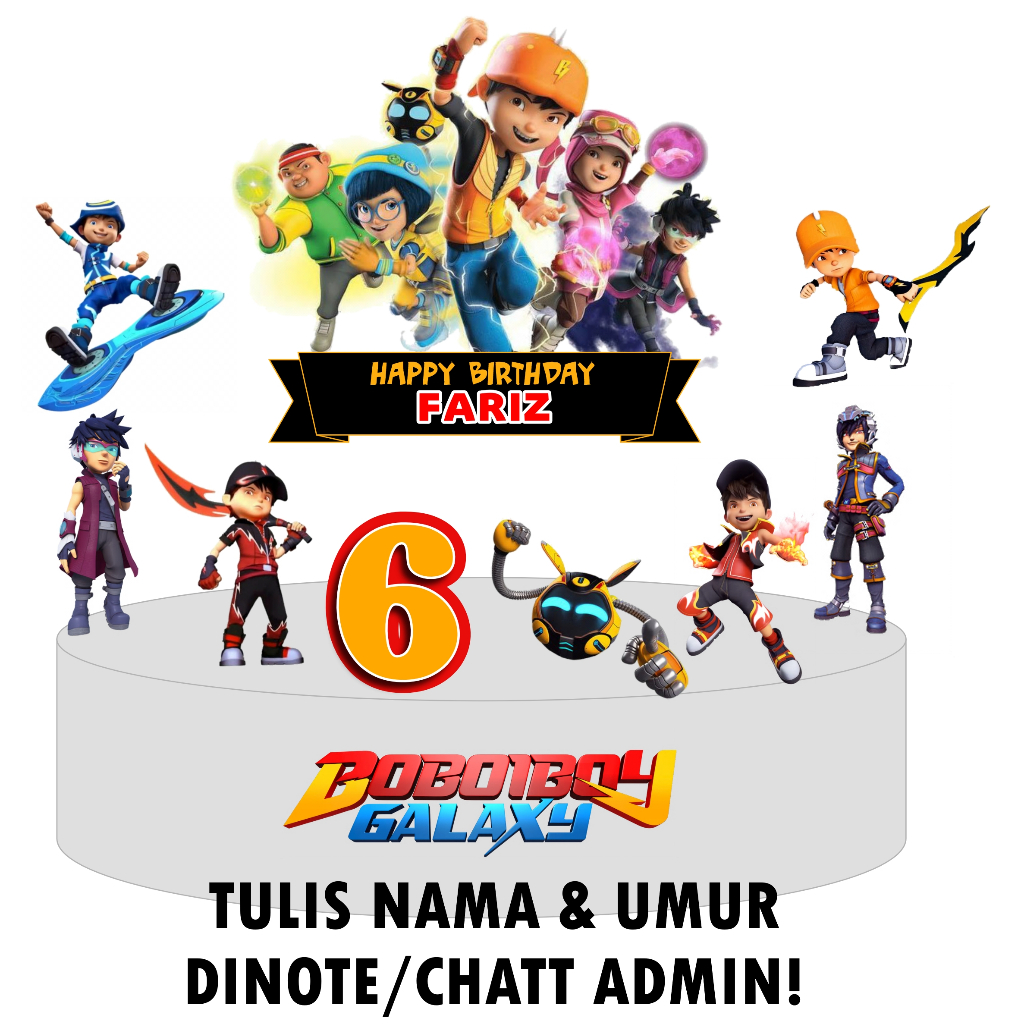 cake topper Boboiboy
