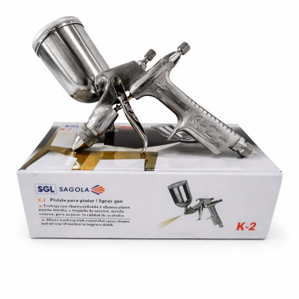SAGOLA Spraygun Tabung Atas K2 / Alat Semprot Cat Tabung Atas 200cc Nozzle 0,5mm SAGOLA ORIGINAL