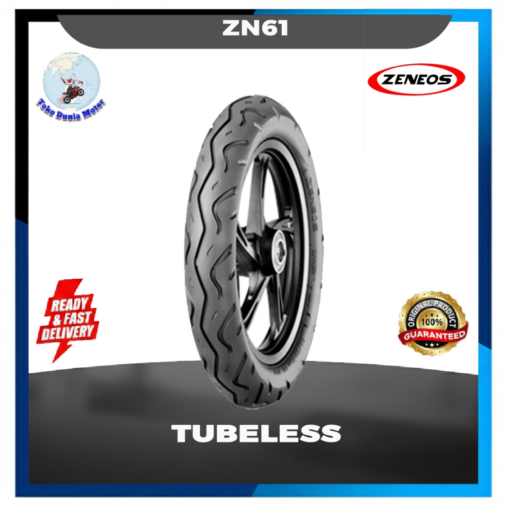 Zeneos ZN 61 / ZN61 ukuran 90/90-14 Tubeless Ban Motor Beat,Vario, Mio
