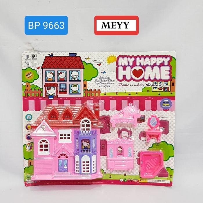 Mainan castle rumah rumahan kecil anak perempuan BP9663/9668 mainan anak perempuan