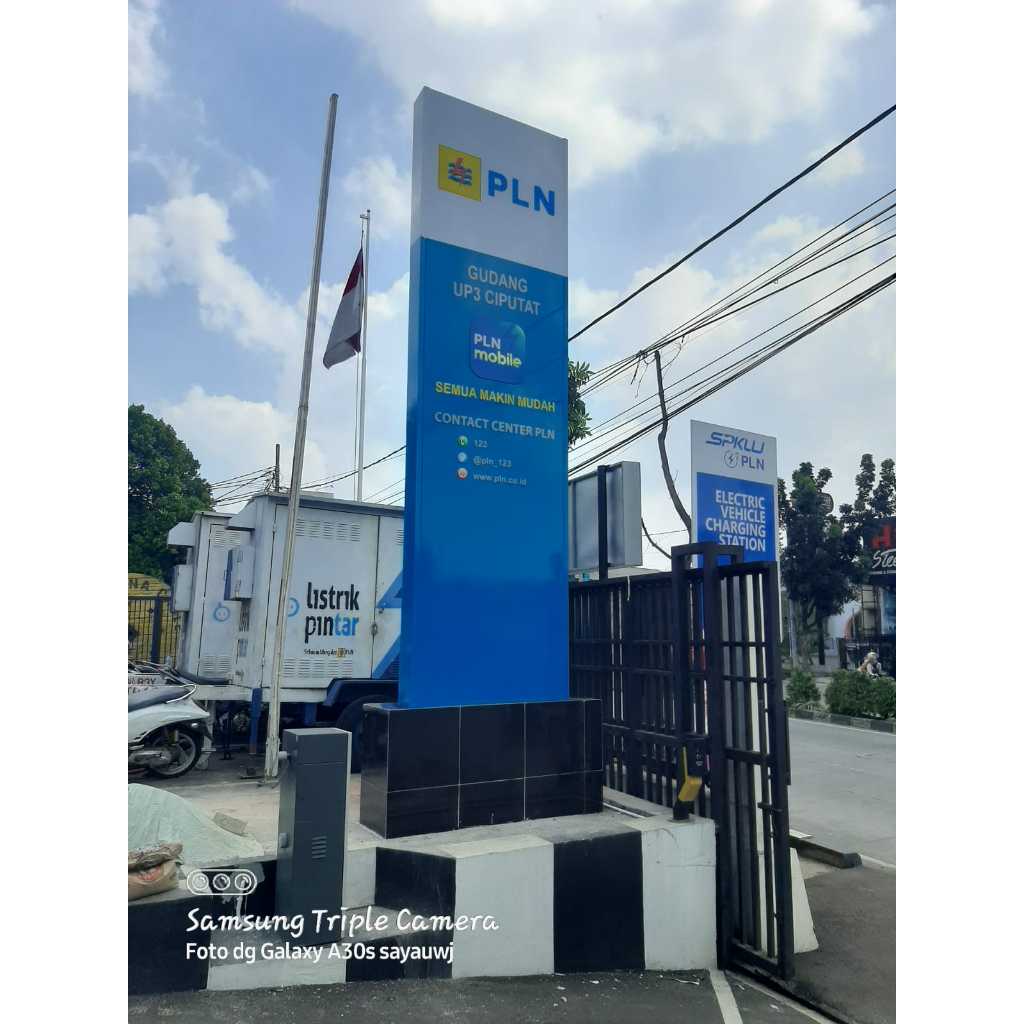 Pembuatan totem pln totem sign pembuatan pylon sign tangerang