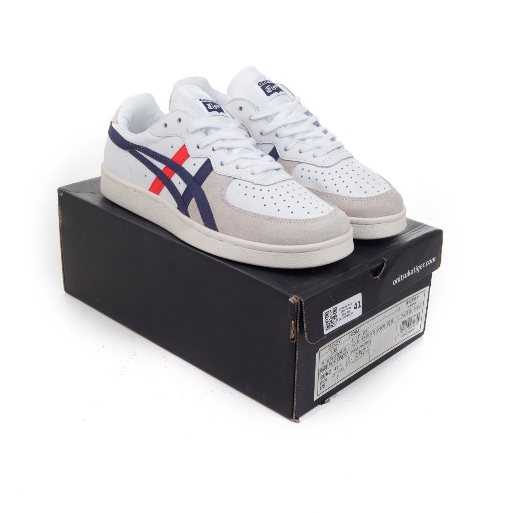 (MARKET) Sepatu Sneakers Onitsuka Tiger Gsm White Blue Red