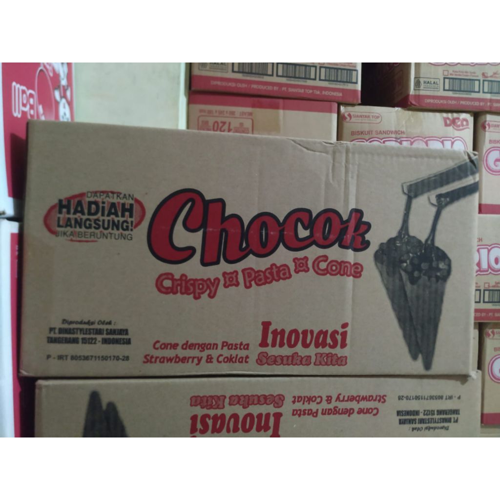CONE SNACK - CHOCOK SNACK CONE DAN PASTA 1 DUS