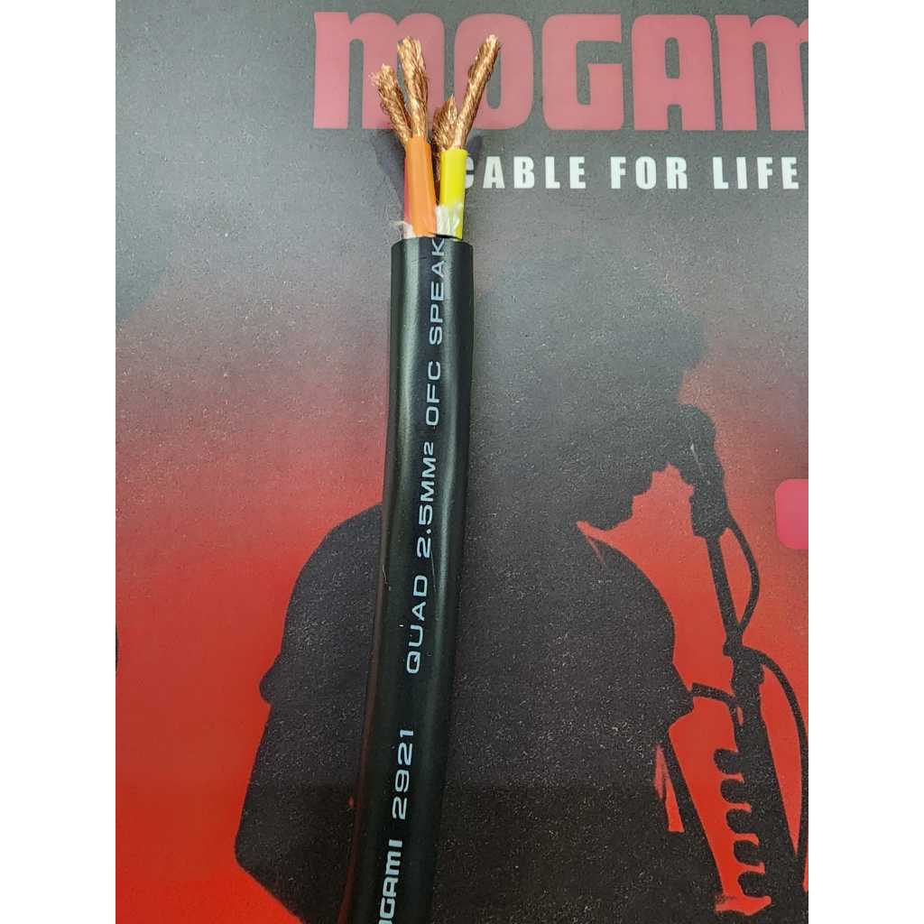 (JUAL 100 METER) Kabel Speaker Mogami Original 13 AWG isi 2 W-2911 / isi 4 W-2921 / isi 6 W-2931 / isi 8 W-2941