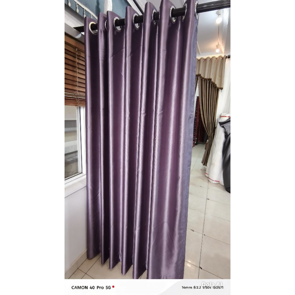 GORDEN 6 GELOMBANG UNGU/TARO/LILAC BAHAN TEBAL
