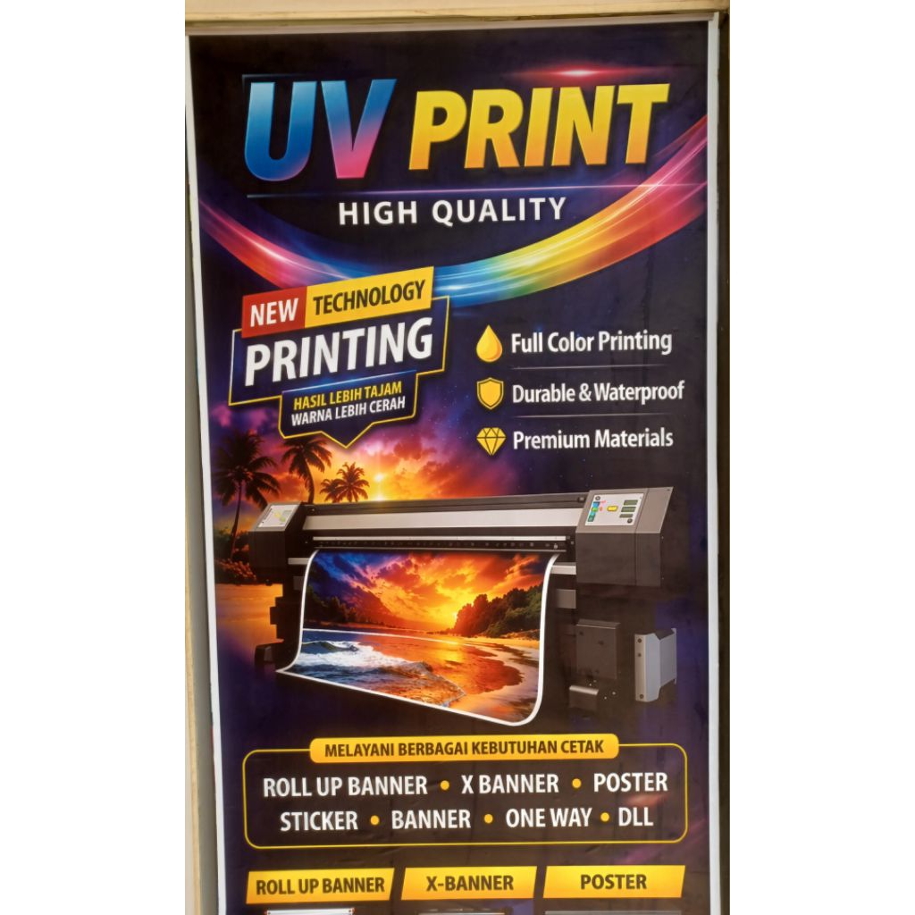 Cetak Sticker PREMIUM Meteran UV PRINTING