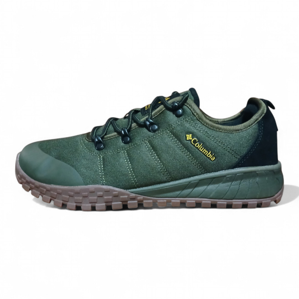 Sepatu Outdoor Columbia Hiking Low Waterproof Green Black Series Size 45