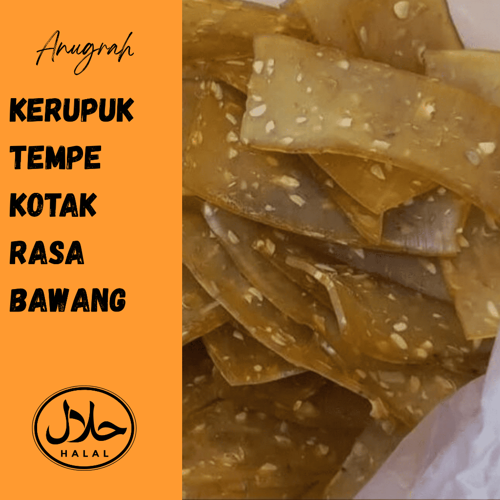 Kerupuk Tempe Mentah 250gr - Gurih Renyah, Siap Goreng, Kemasan Praktis