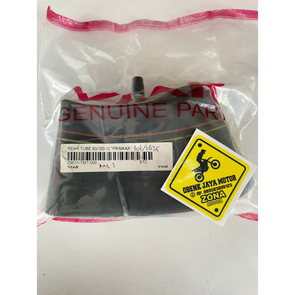 Rear Tube 80/100-12 Ban dalam motor cross 100cc ring 12 Primaax