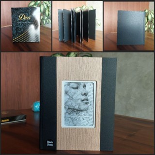 ALBUM 6R/ 4R DOUBLE 10 SHEET HITAM & PUTIH 6R MUAT 20 FOTO 4R MUAT 40 FOTO Pake Box