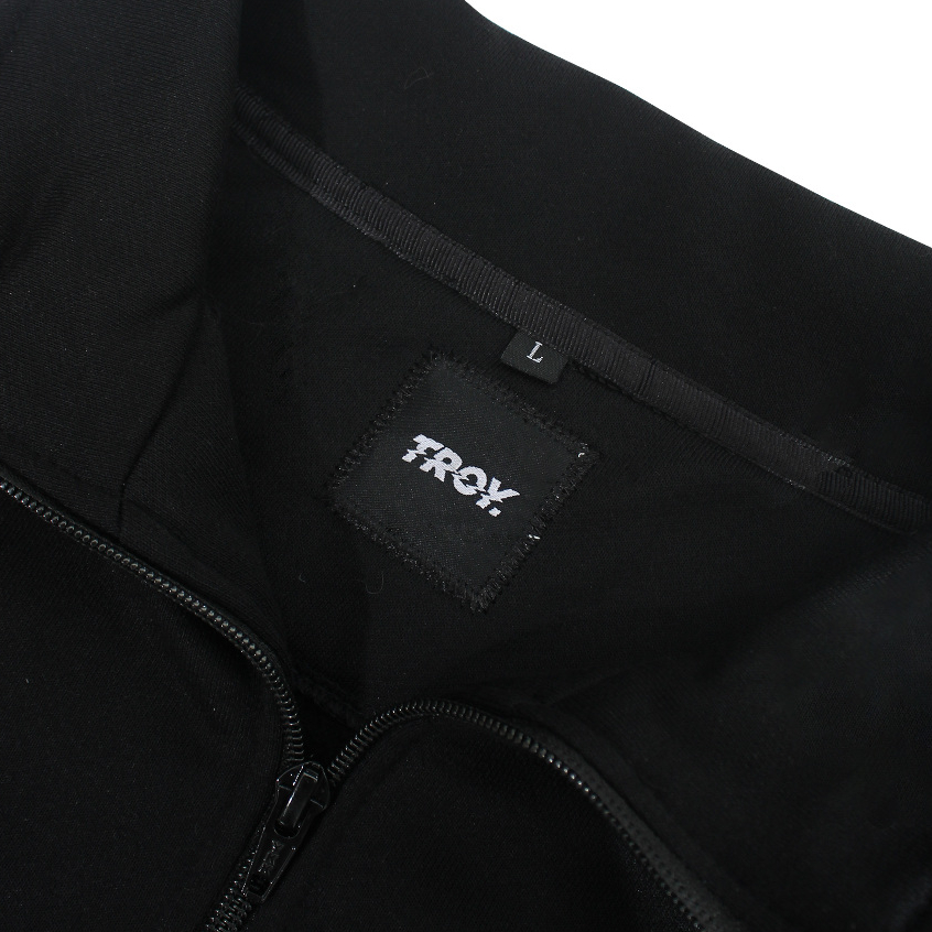 Troy Company Half Zip Up Turtleneck Sweater Black Club - Half Zipper Pria Hitam HZ 3090