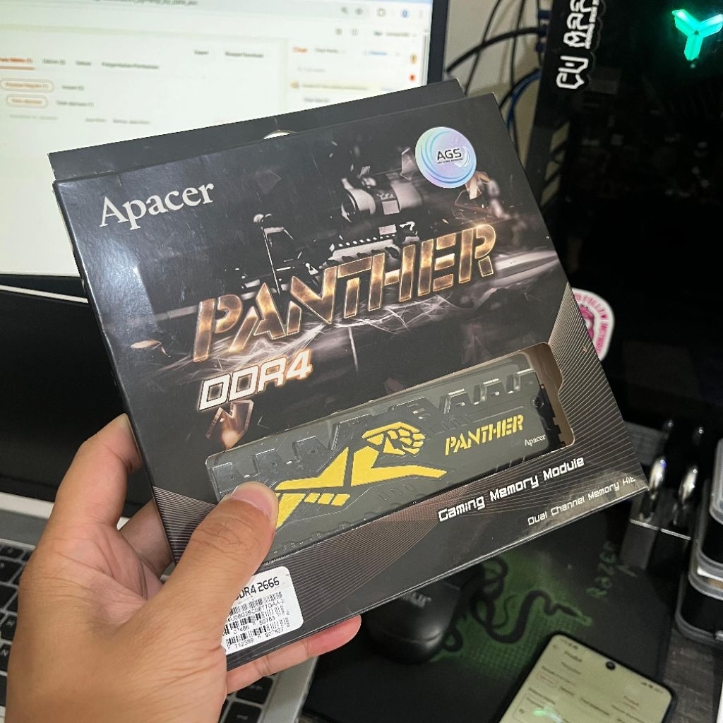 Memory RAM 8GB ddr4 Apacer Panther kit 2x4gb 2666