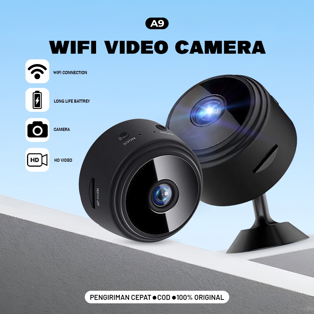 Matei CCTV Wireless Mini Wifi A9 HD 1080P Mini Camera Wifi CCTV Mini Tersembunyi Tanpa Kabel Micro K