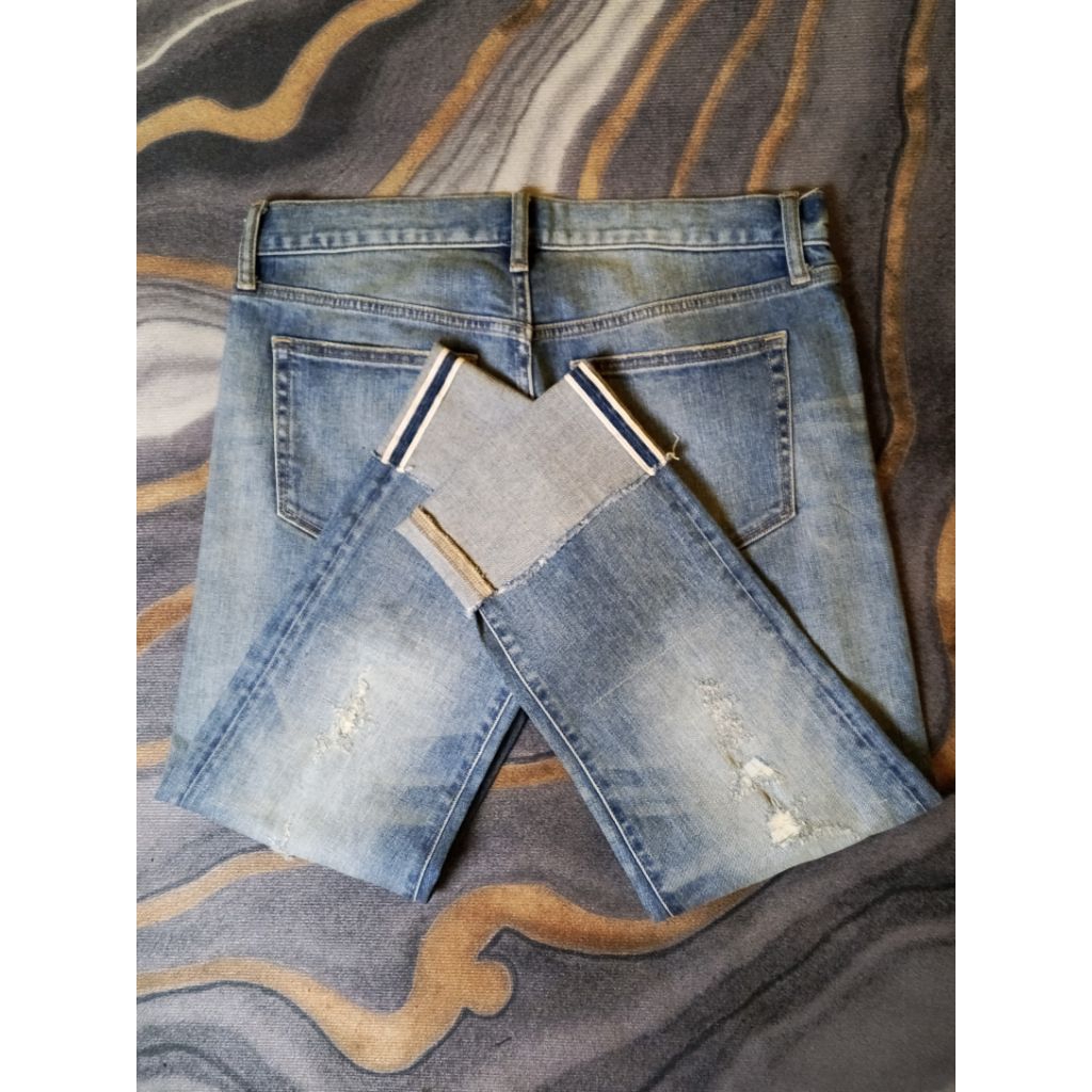 Celana Panjang Jeans Uniqlo Selvedge Second Original ‎
