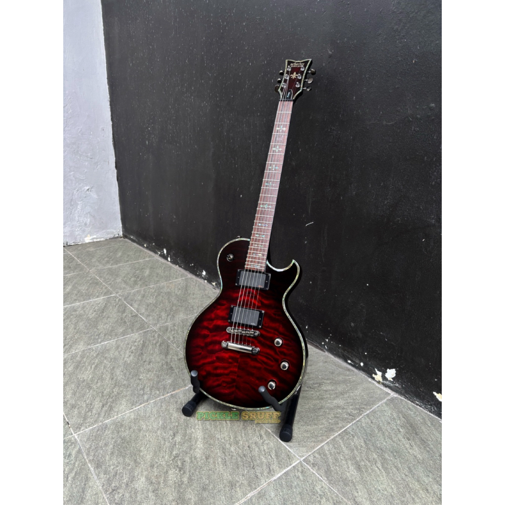 SCHECTER HELLRAISER SOLO-II BLACK CHERRY BURST | GITAR SCHECTER LES PAUL NOT ESP ECLIPSE