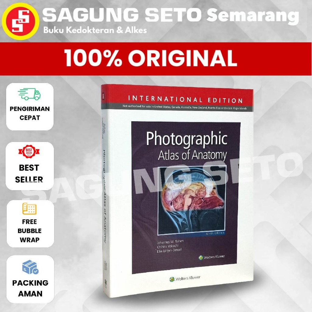 BUKU PHOTOGRAPHIC ATLAS OF ANATOMY 9ED-INTERNATIONAL / JOHANNES W ROHEN / YOKOCHI