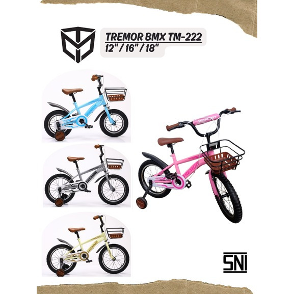 Sepeda Anak BMX 16 Centrum 317 Tremor TM222 Keranjang