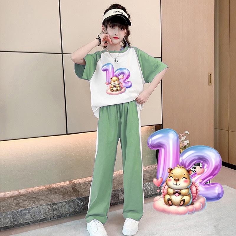 SW - SETELAN CELANA PANJANG ANAK PEREMPUAN - ONESET ANAK 3-12 TAHUN - SETCEL ANAK PEREMPUAN